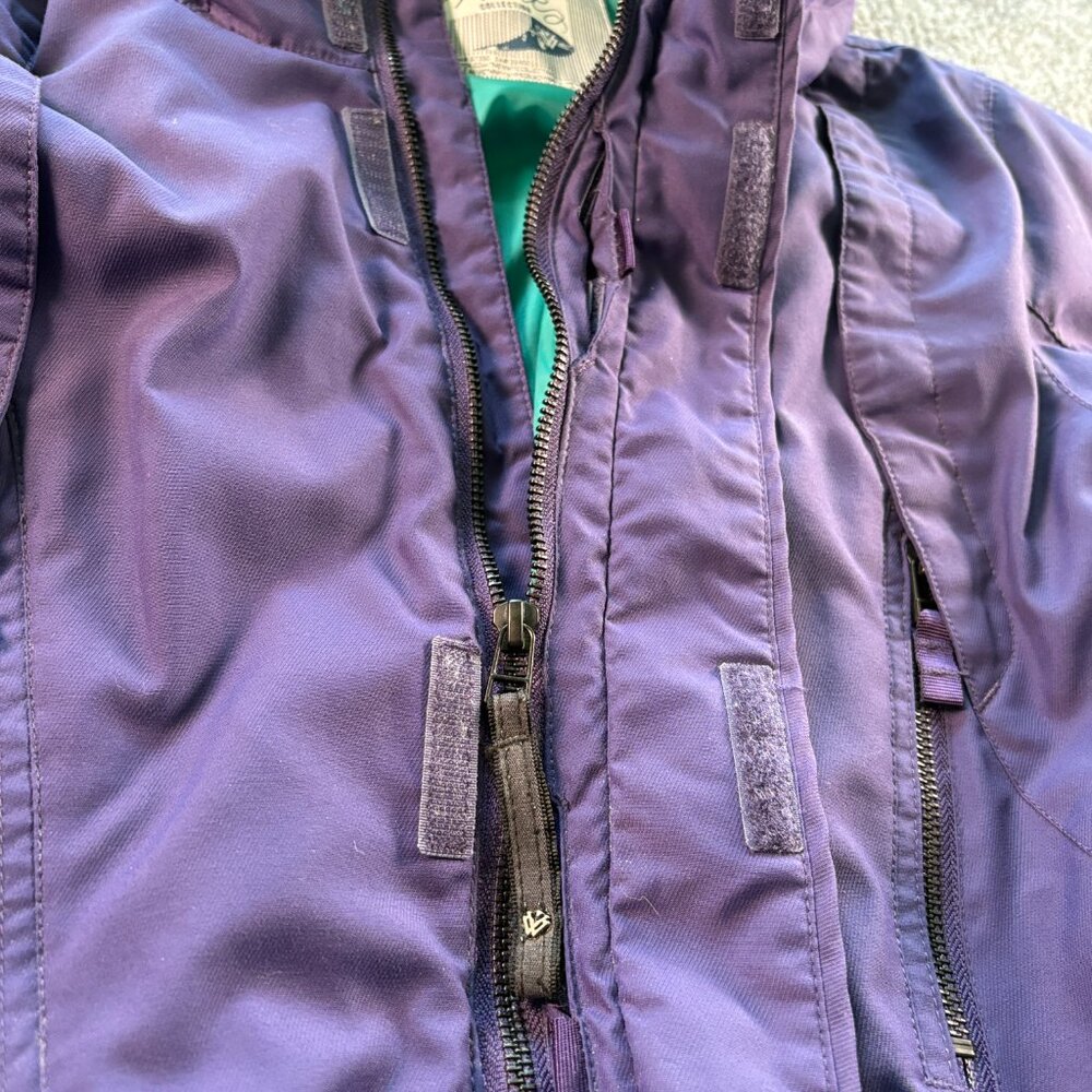 Burton The White Collection Women's Ski Parka Jacket Purple Full Zip Size Medium - Picture 5 of 11